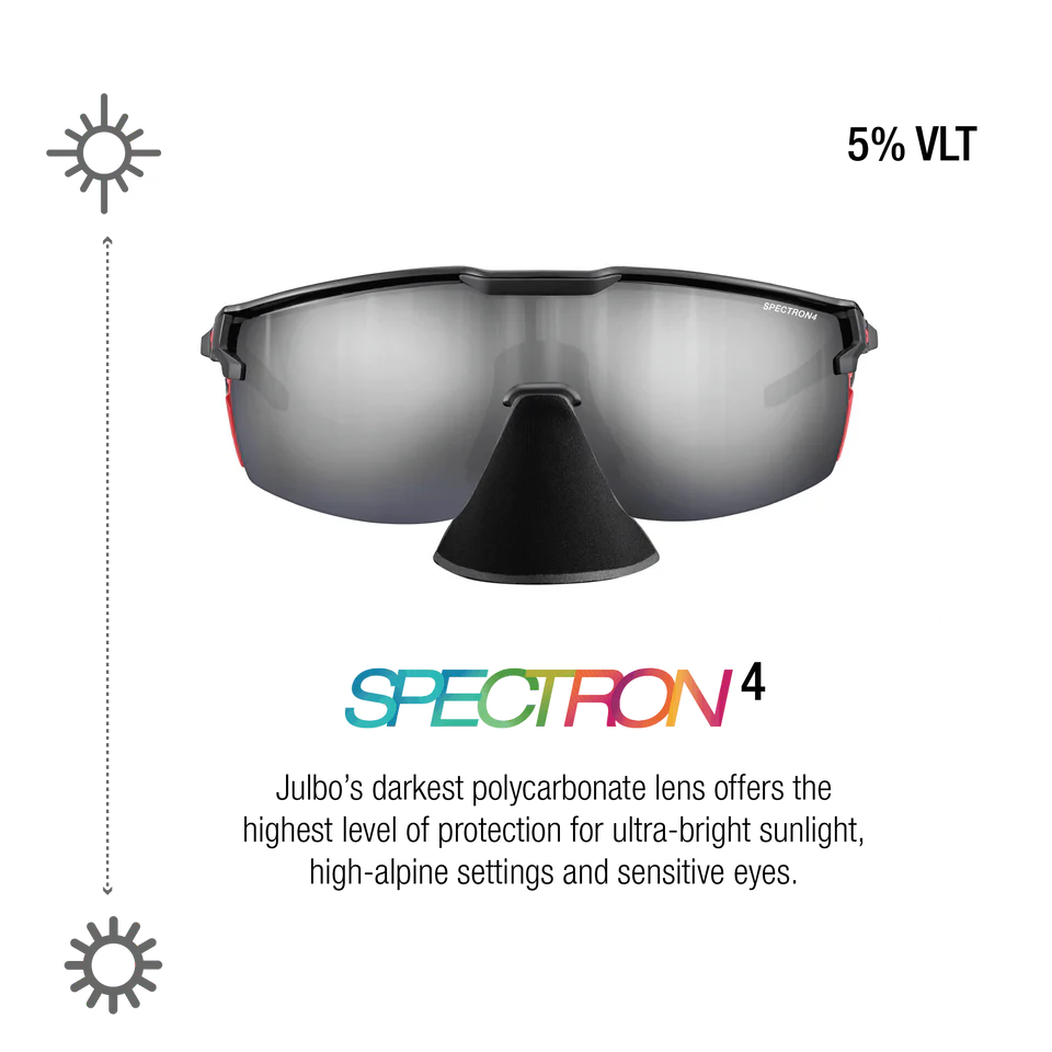 Julbo - Ultimate Cover - Black/Fluorescent Orange Matte Spectron 4