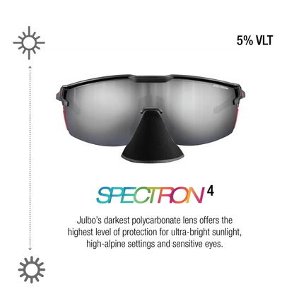 Julbo - Ultimate Cover - Black/Fluorescent Orange Matte Spectron 4