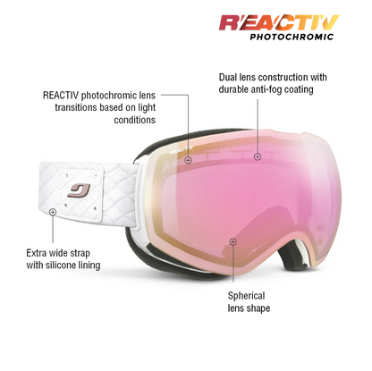 Julbo - Shadow Goggle - White; REACTIV 1 3 High Contrast