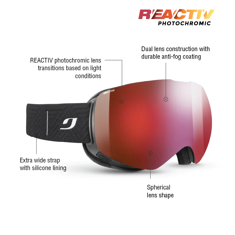 Julbo - Shadow Goggle - Black; REACTIV 0 4 High Contrast