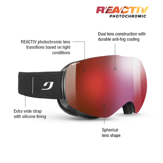 Julbo - Shadow Goggle - Black; REACTIV 0 4 High Contrast