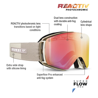 Julbo - Launcher Goggle - Champagne; REACTIV 1 3 High Contrast