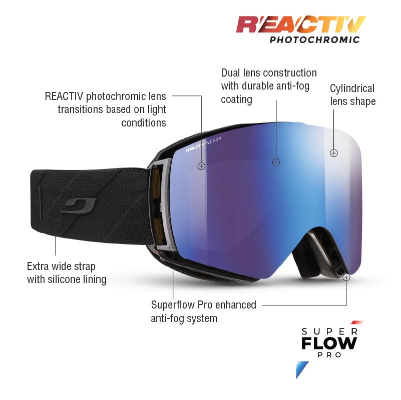 Julbo - Launcher Goggle - Black; REACTIV 2 4 Polarized