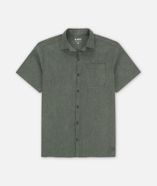 Jetty - Daybreak Woven Shirt - Sage Green