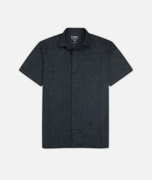 Jetty - Daybreak Woven Short Sleeve - Black Sand