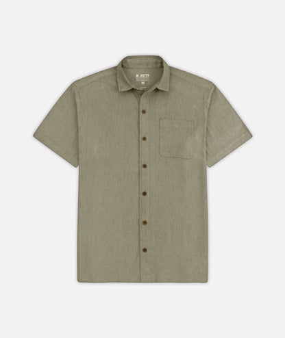 Jetty - Daybreak Woven Short Sleeve - Olive