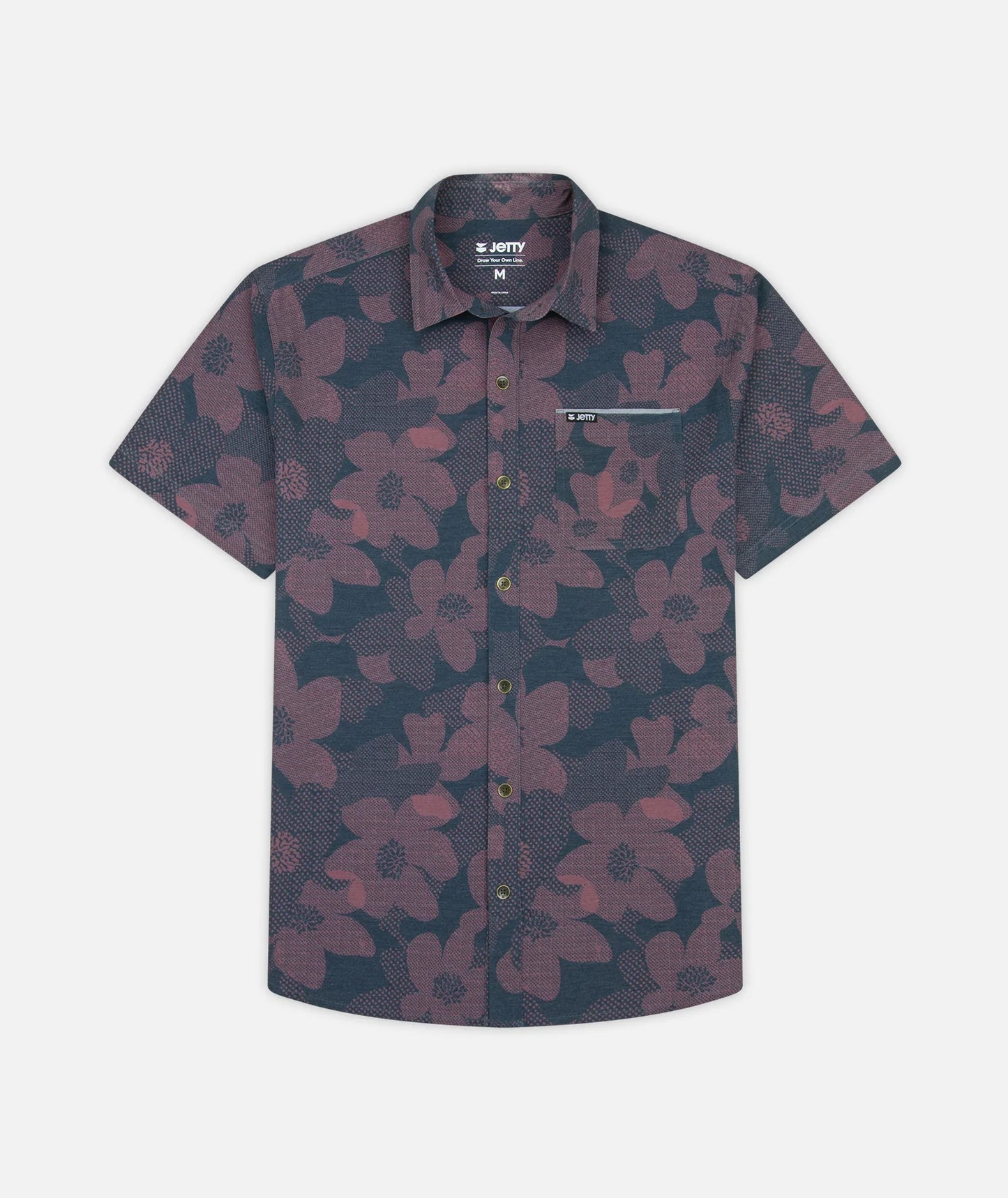 Jetty - Garwood Woven Short Sleeve - Mauve