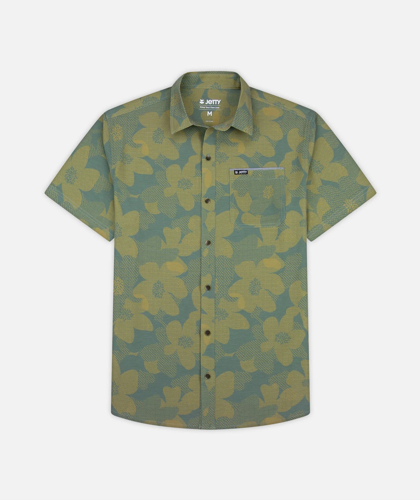 Jetty - Garwood Woven Short Sleeve - Teal