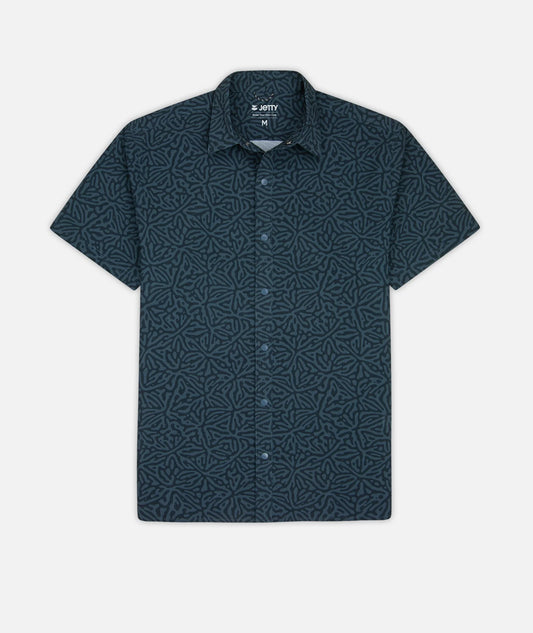 Jetty - Sandspit Tech Woven Shirt - Navy
