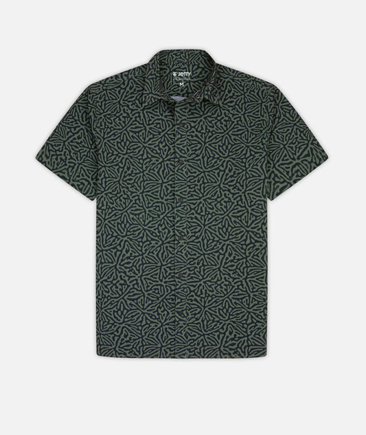 Jetty - Sandspit Tech Woven Shirt - Olive