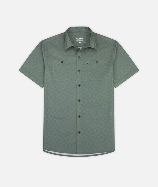 Jetty - Seabrite Cotton Shirt - Agave