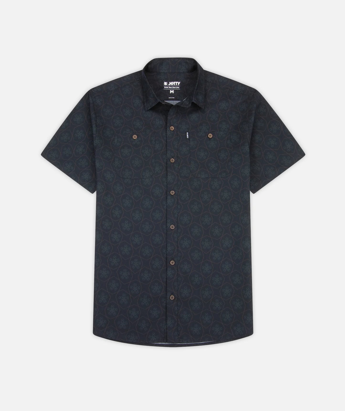 Jetty - Seabrite Cotton Shirt - Black