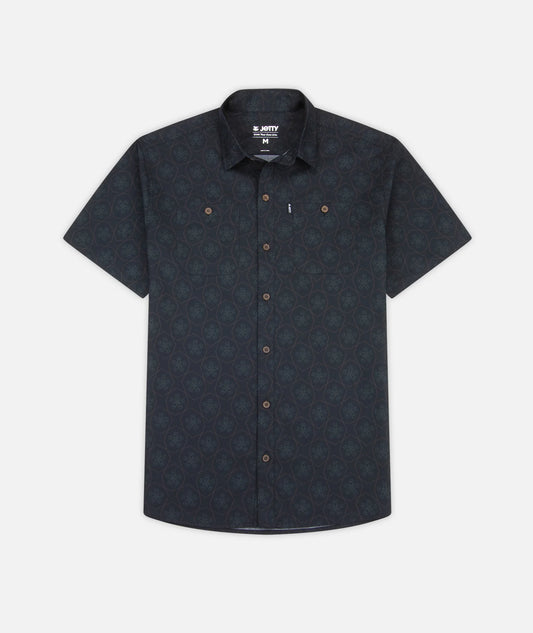 Jetty - Seabrite Cotton Shirt - Black