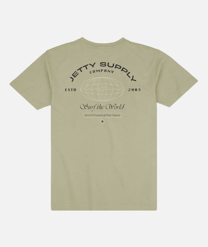 Surf World Tee - Bay Leaf