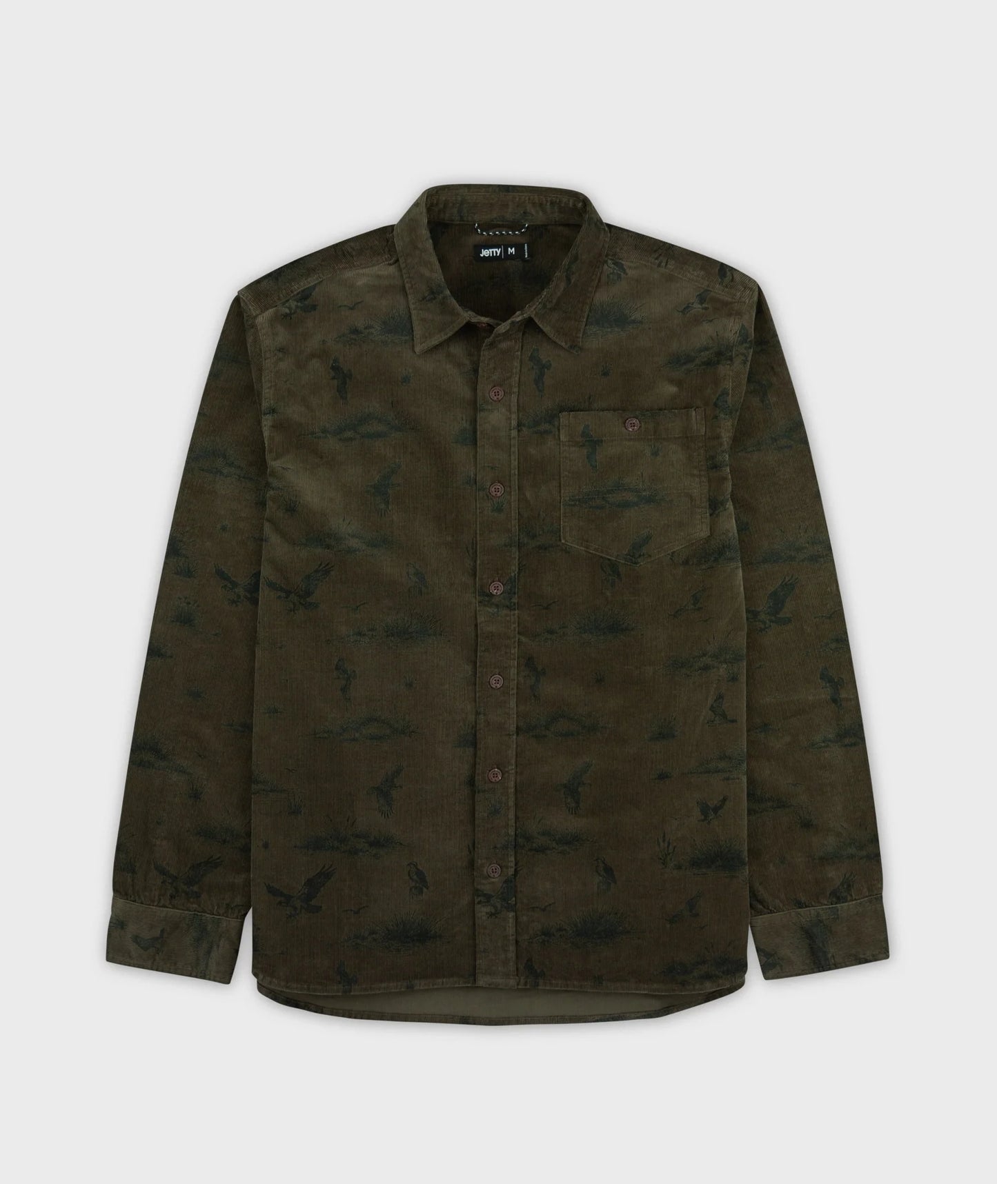 Jetty - Shoals Corduroy Shirt - Olive