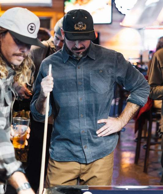 Jetty - Shoals Corduroy Shirt - Blue