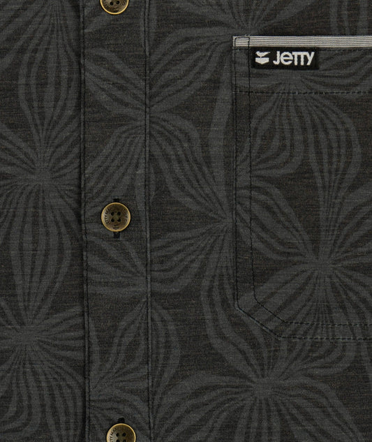 Jetty - Garwood Woven Short Sleeve - Black