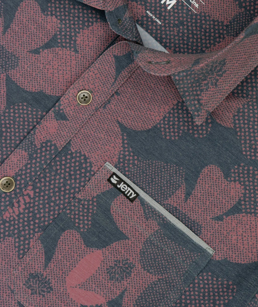 Jetty - Garwood Woven Short Sleeve - Mauve