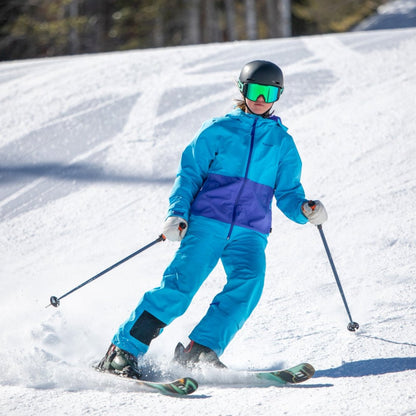 Kids Pinnakle Insulated Bib Snow Pants - Cyan