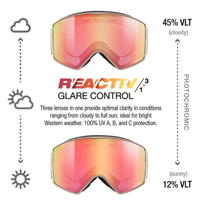 Julbo - Launcher Goggle - Champagne; REACTIV 1 3 High Contrast