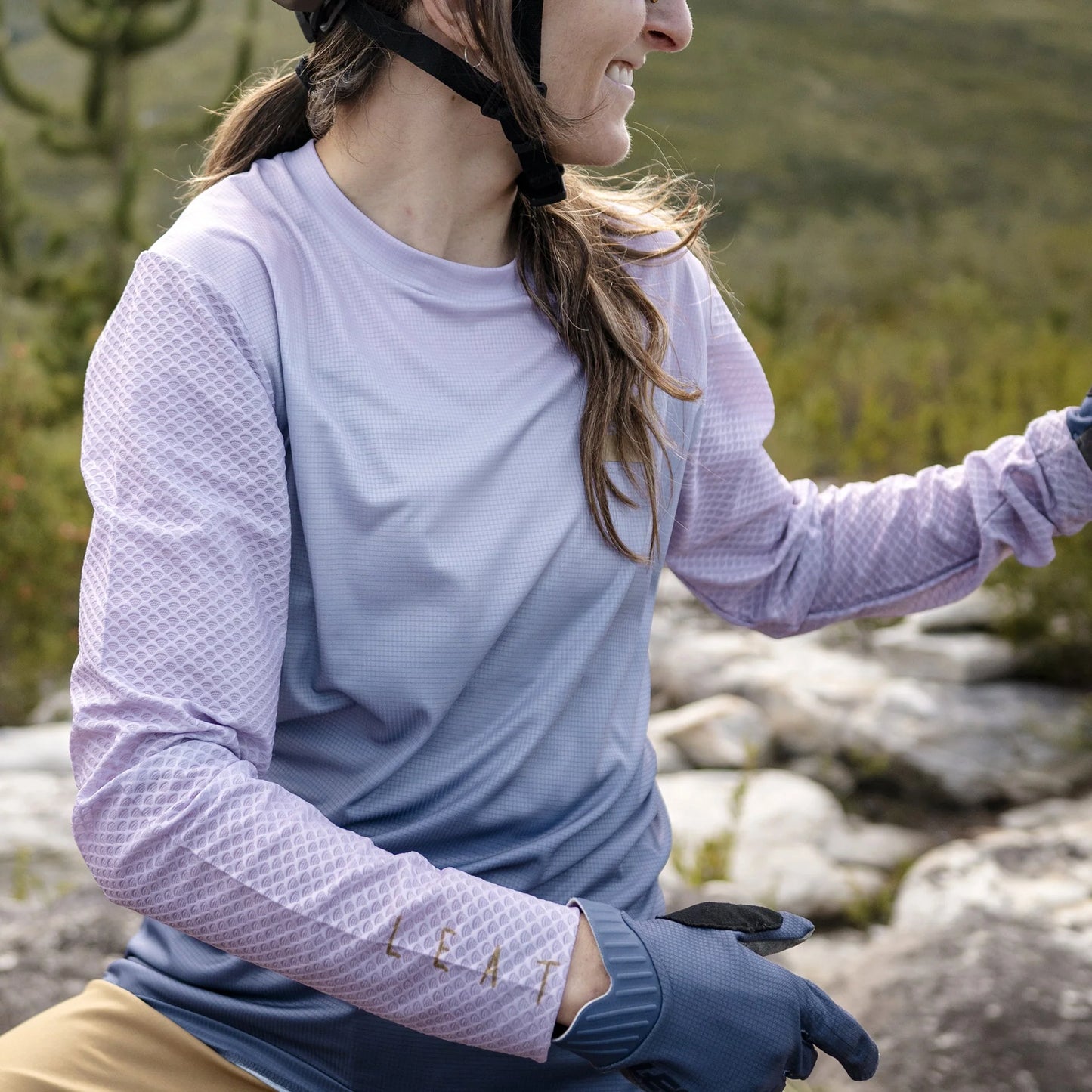 Leatt - Womens Jersey MTB Trail 3.0 Long Sleeve - Cosmic Blue