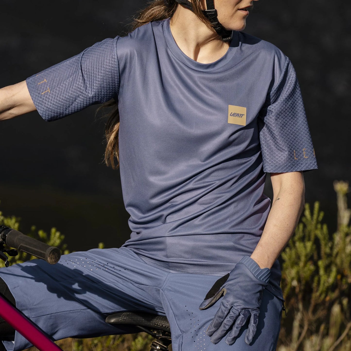 Leatt - Womens Jersey MTB Trail 3.0 - Cosmic Blue