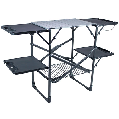 GCI Outdoors - Slim Fold Cook Station - Black Chrome