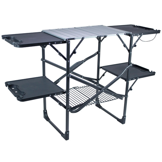 GCI Outdoors - Slim Fold Cook Station - Black Chrome