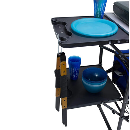GCI Outdoors - Slim Fold Cook Station - Black Chrome