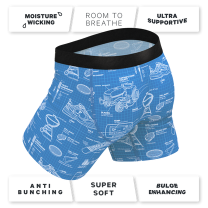 The Man With A Plan | Blueprint Ball Hammock® Pouch Underwear With Fly