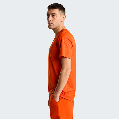 The North Face - Men's 24/7 Pentadome Embossed Reg Short-Sleeve Tee - Lava Red