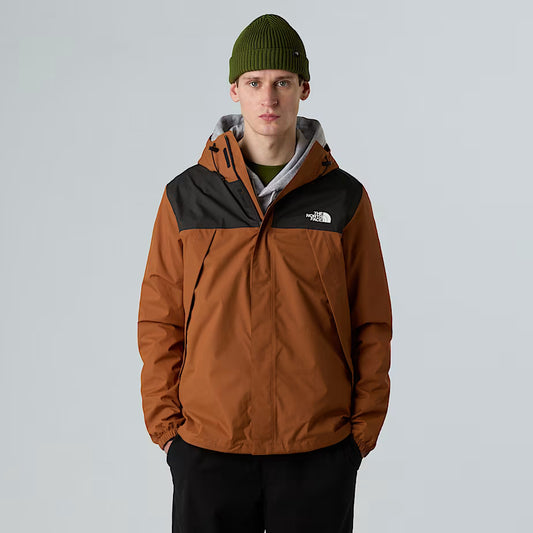 The North Face - Antora Jacket - Men's - Burnt Umber/TNF Black