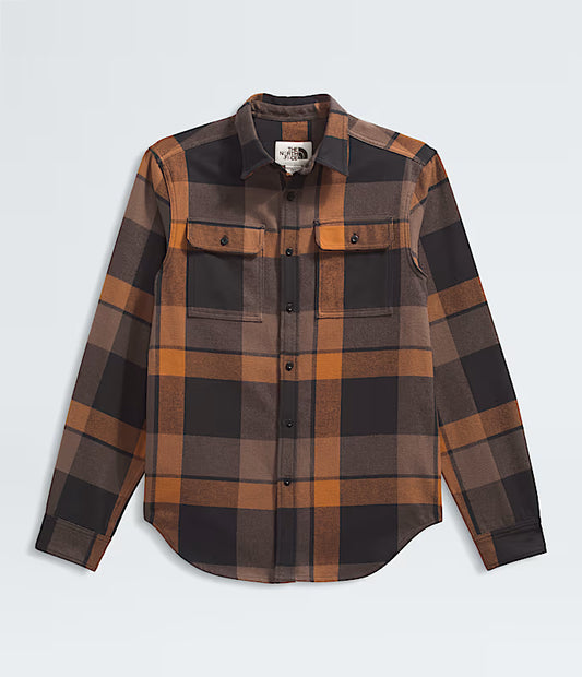 The North Face - Mens Arroyo Flannel Shirt Plaid - Burnt Umber Macro Small Plaid