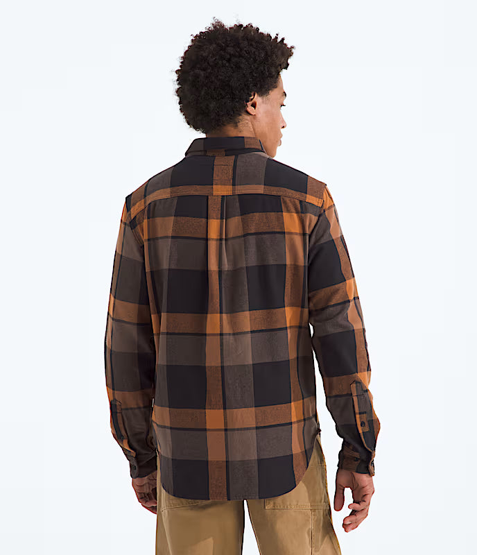 The North Face - Mens Arroyo Flannel Shirt Plaid - Burnt Umber Macro Small Plaid