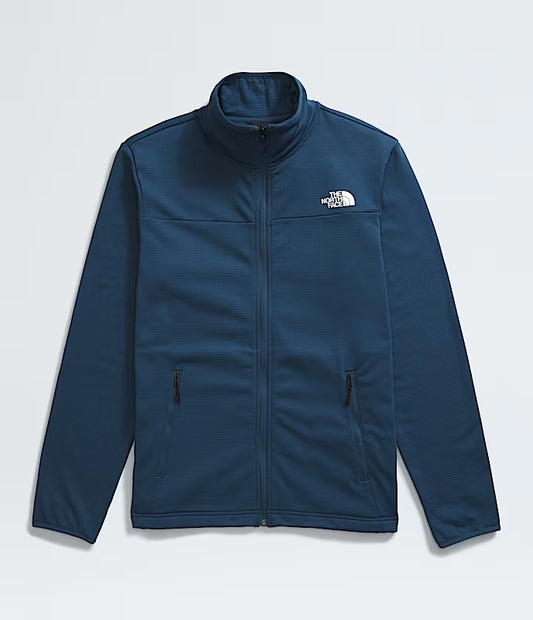 The North Face - Cedar Trail Grid Fleece Full Zip - Men's - Shady Blue