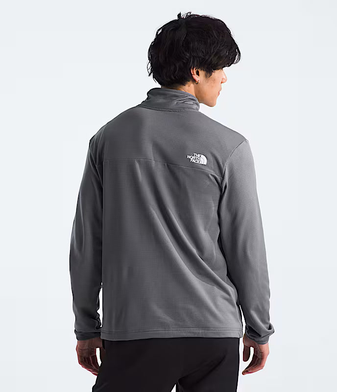 The North Face - Cedar Trail Grid Fleece Full Zip - Men's - Smoked Pearl