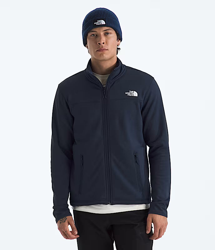 The North Face - Cedar Trail Grid Fleece Full Zip - Men's - Summit Navy
