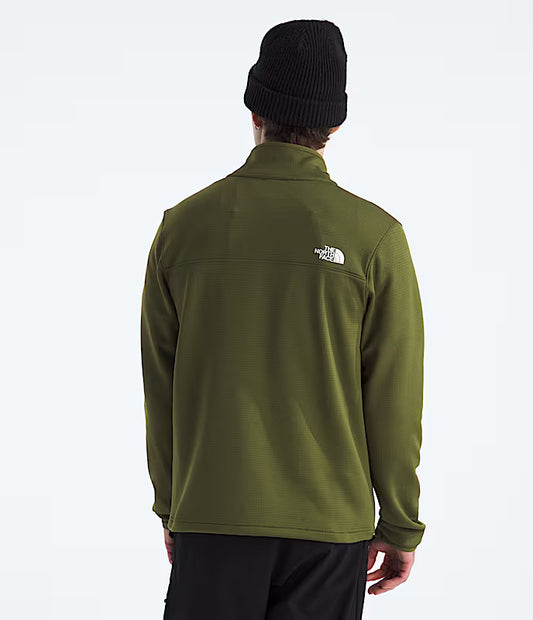 The North Face - Cedar Trail Grid Fleece Full Zip - Men's - Woodland Green