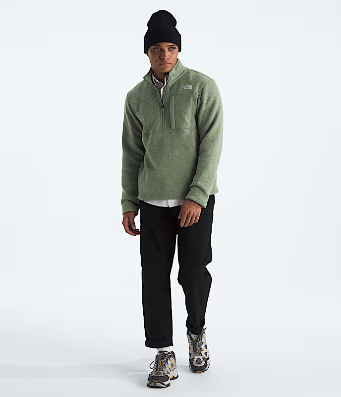 The North Face - Mens Gordon Lyons 1/4 Zip - Bark Mist Heather