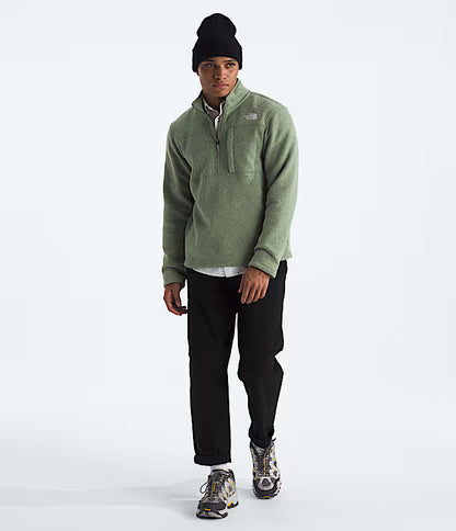 The North Face - Mens Gordon Lyons 1/4 Zip - Bark Mist Heather