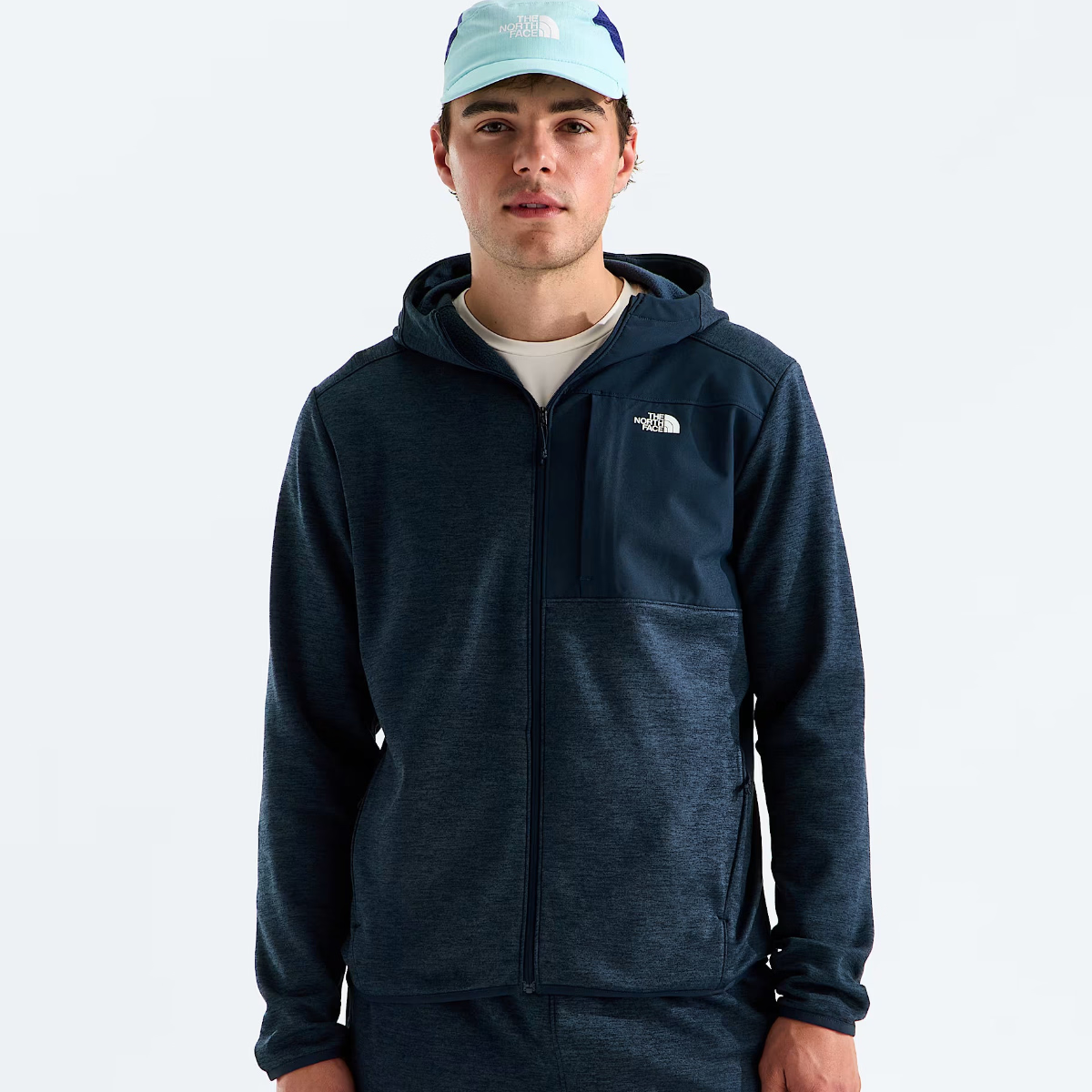 The North Face - Men's TNF Performance Fleece Full Zip Hoodie - Summit Navy Dark Heather