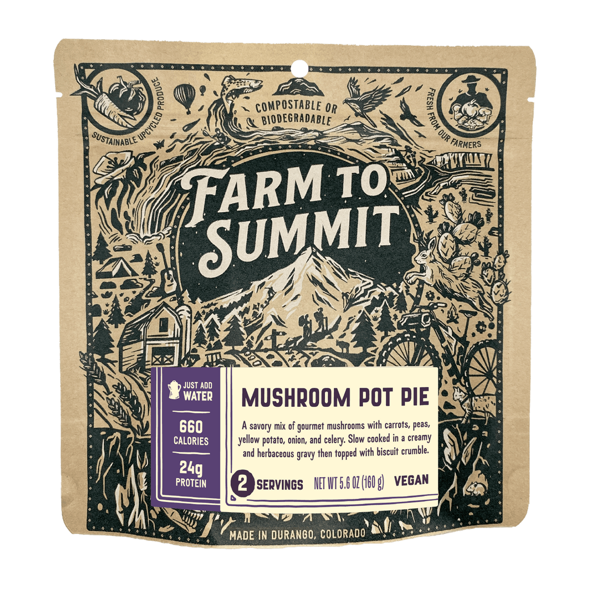 Farm to Summit - Mushroom Pot Pie