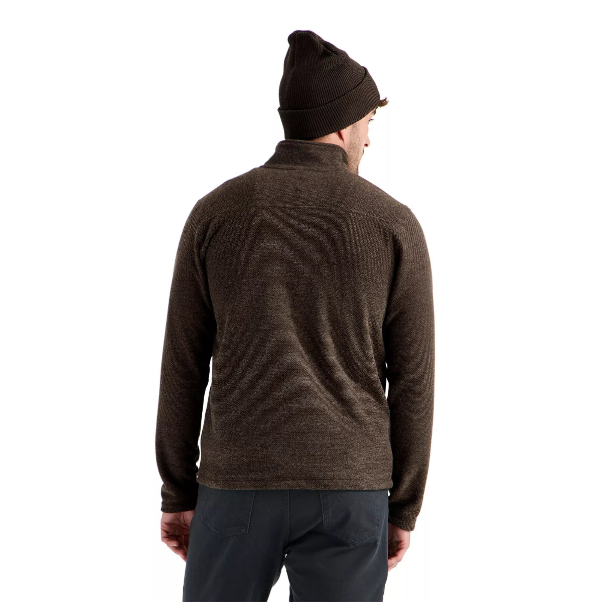 The North Face - Men's Textured Cap Rock 1/4 Zip - Dark Chestnut Heather