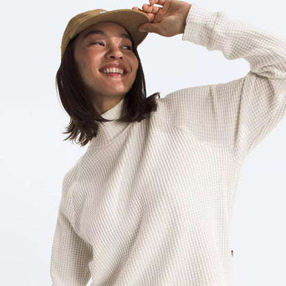 The North Face - Long Sleeve Mock Neck Chabot - Women's - White Dune