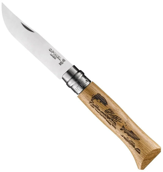 Opinel - Animalia Engraved No.08 Knife - Trout
