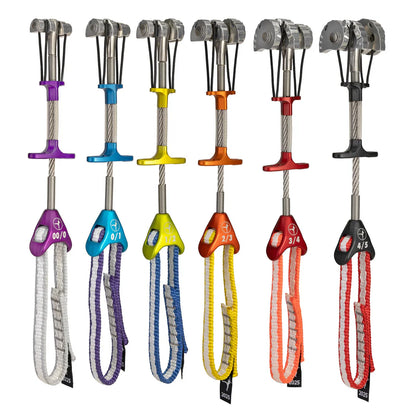 Metolius - Ultralight Offset Master Cam Set #00/0-4/5 - Gray/Purple Red/Black