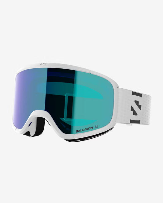 Salomon - Aksium 2.0 Goggle - White; ML Mid Blue