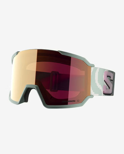 Salomon - S/View Goggles - Iceberg Green; ML Ruby