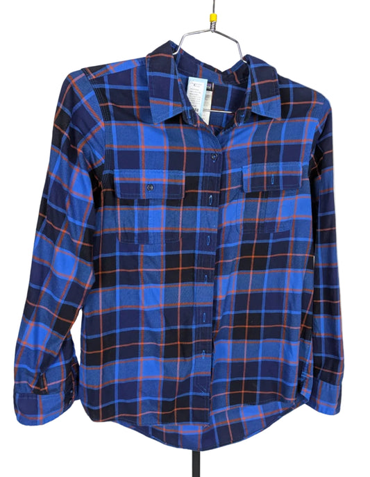 PATAGONIA ORG CTN LS BU WMN 10 BLU