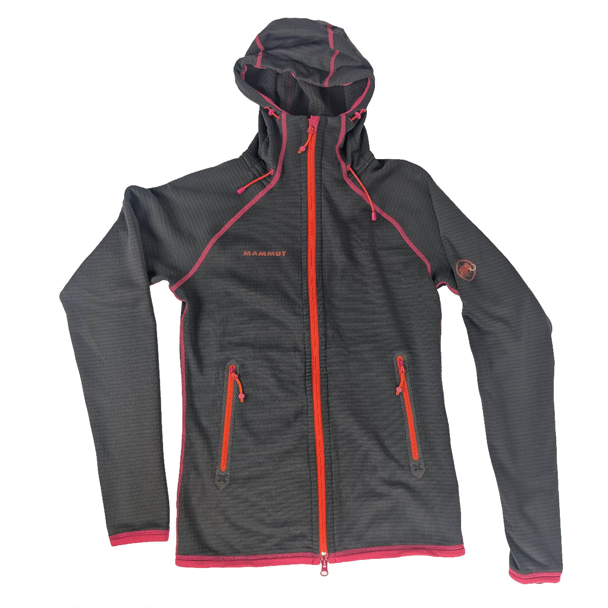 Mammut Zipup Hardshell Fleece Small Grey